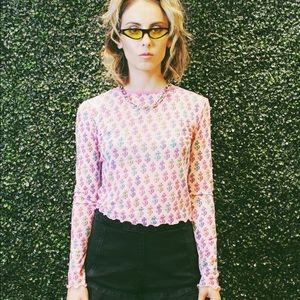 Sugar Thrillz Made Of Money Mesh Top